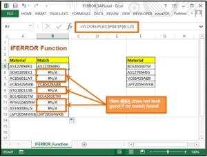 VLOOKUP with NA error
